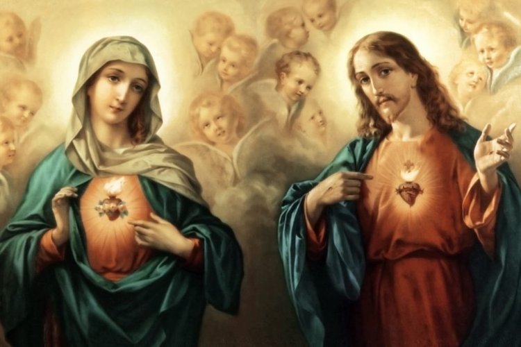 Entronização do Sagrado Coração de Jesus e o Imaculado Coração de Maria